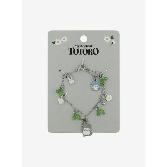 Studio Ghibli My Neighbor Totoro Daisy Leaf Charm Bracelet - Picture 1 of 2
